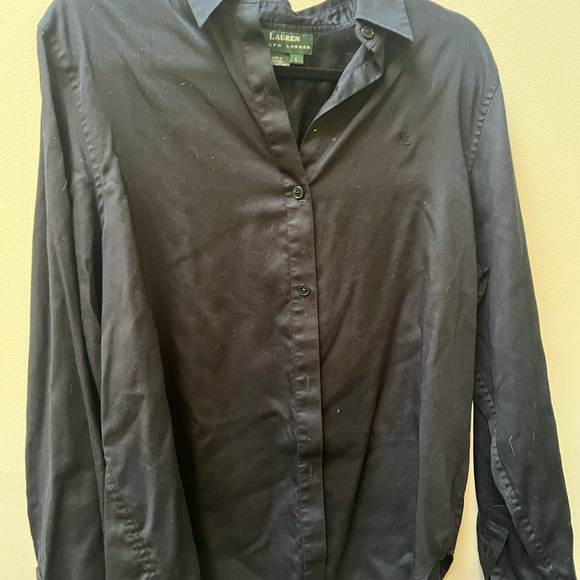 Lauren Ralph Lauren Women’s Black Casual Button Down Shirt - Picture 1 of 3
